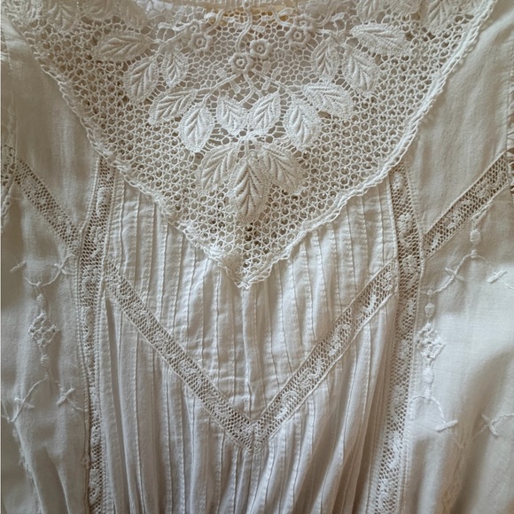 LoveShackFancy Cream Lace Mini Dress - Picture 5 of 7